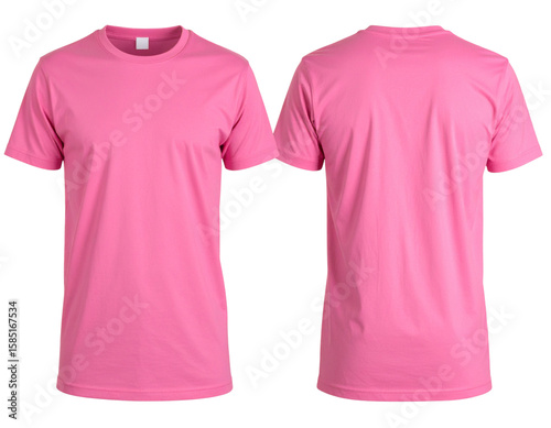 pink t shirt isolated