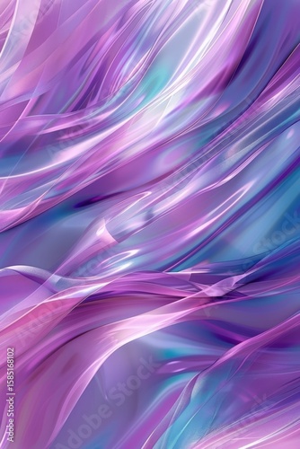 A vibrant, abstract background with wavy patterns of purple, pink, and blue hues.