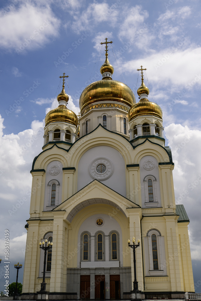 Obraz premium Transfiguration Cathedral of Khabarovsk, Russia July 13, 2025