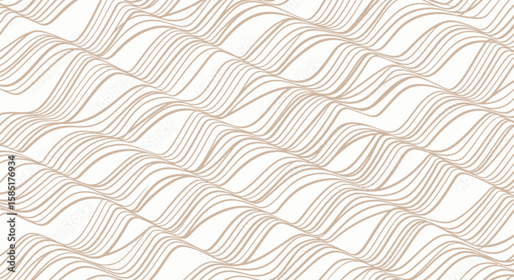 Fototapeta premium Elegant Wavy Lines: A mesmerizing interplay of delicate, flowing lines creates a sense of calm, rhythmic movement, making a visual statement suitable for any project.