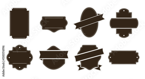 Vintage Tag Set: A curated collection of vintage-style tags, designed with classic shapes and elegant lines. Perfect for adding a touch of timeless sophistication to any project.