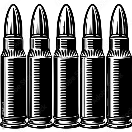 bullet (linocut style)