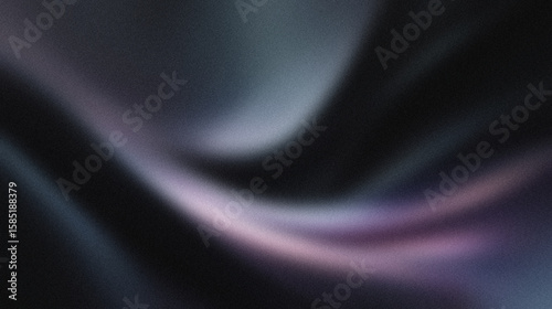 Elegant dark abstract noisy background with flowing gradients and soft curves. Ideal for modern digital designs, presentations, and branding visuals that seek a sleek, minimal aesthetic.