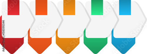 Infographic Steps Colorful