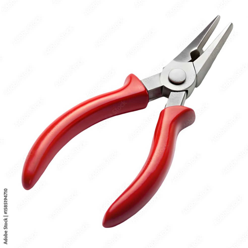 red pliers isolated on white red pliers isolated on white