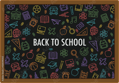 Back To School Blackboard Pattern