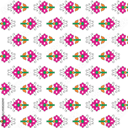 Flower Design pattern, floral pattern, texture, background, fabric.