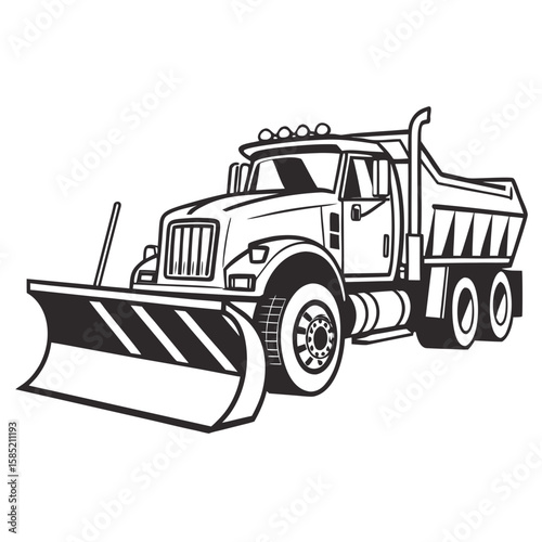 Heavy duty snow plow truck heavy duty truck winter vehicle