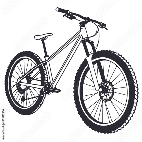 Mountain bike illustration bicycle sports