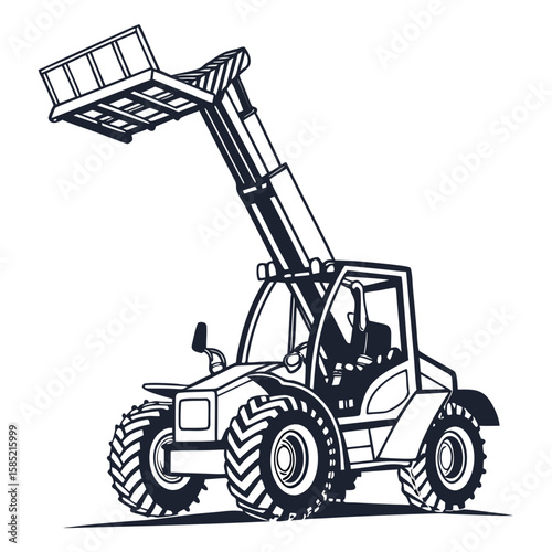 Telescopic Loader Vehicle construction industrial