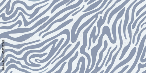 Abstract blue zebra stripes pattern with a modern and minimalist aesthetic
