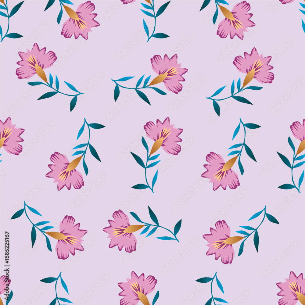 Fototapeta premium seamless floral pattern