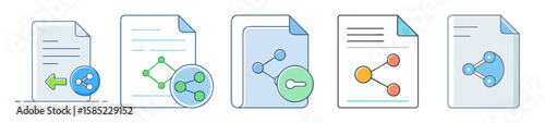 Collection of files illustrating file sharing, data encryption and permission control concepts