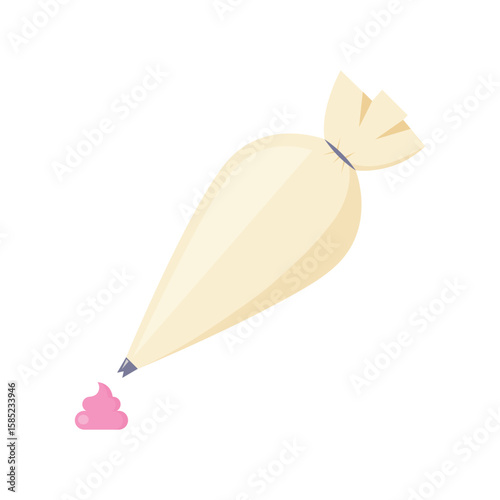 Piping Bag Icon Vector Design.