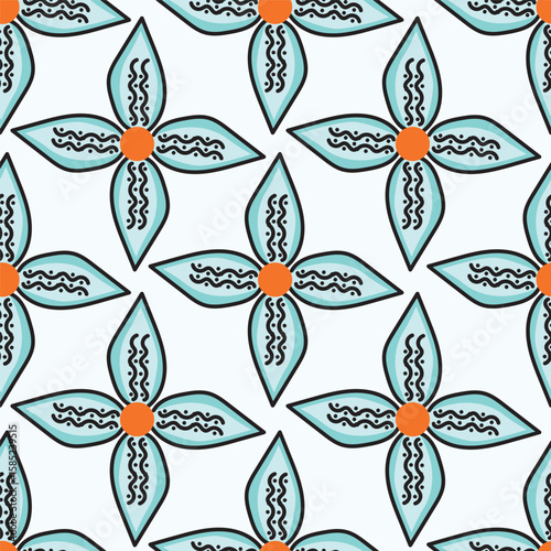 vintage floral seamless pattern. Rich with nostalgia and classic elegance, this pattern evokes the charm of a bygone era for print and textile
