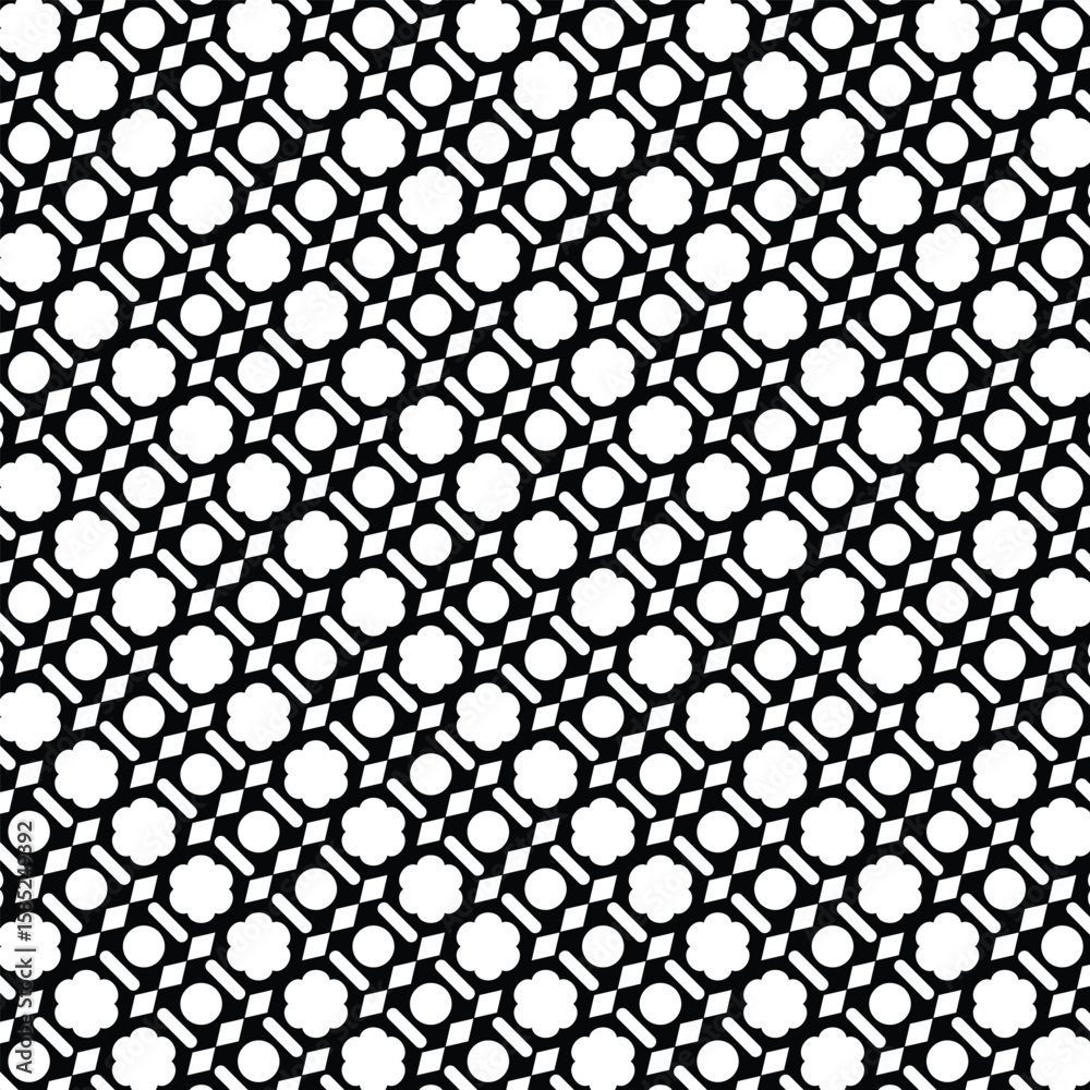 Fototapeta premium Flower and line pattern, background, texture, fabric.