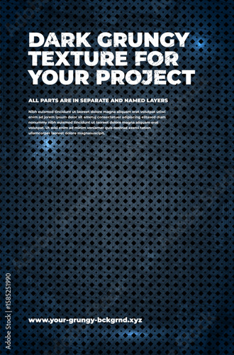 Dark Grungy Texture Background with copy space