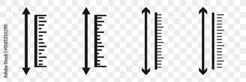 Height icon symbol simple design