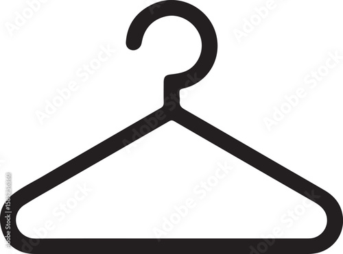 Wooden and plastic coat hangers hanging isolated on white background for clothing and wardrobe storage concepts
