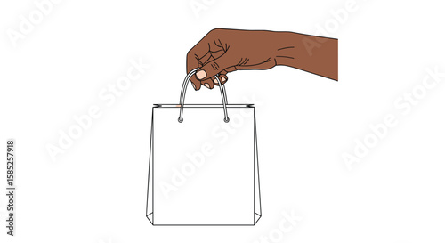 How to tie handles to a paper bag for easy carrying and presentation