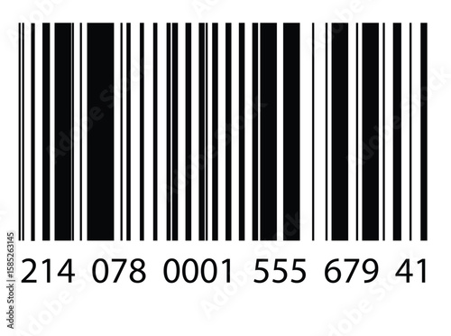 Barcode isolated. Code stripes sticker, Barcode labels. Simple fake bar code, Bar code for web design, Barcode product distribution icon