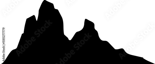 Mountain Silhouette Landscape Illustration Vector
