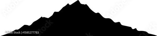 Mountain Silhouette Landscape Illustration Vector