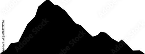 Mountain Silhouette Landscape Illustration Vector