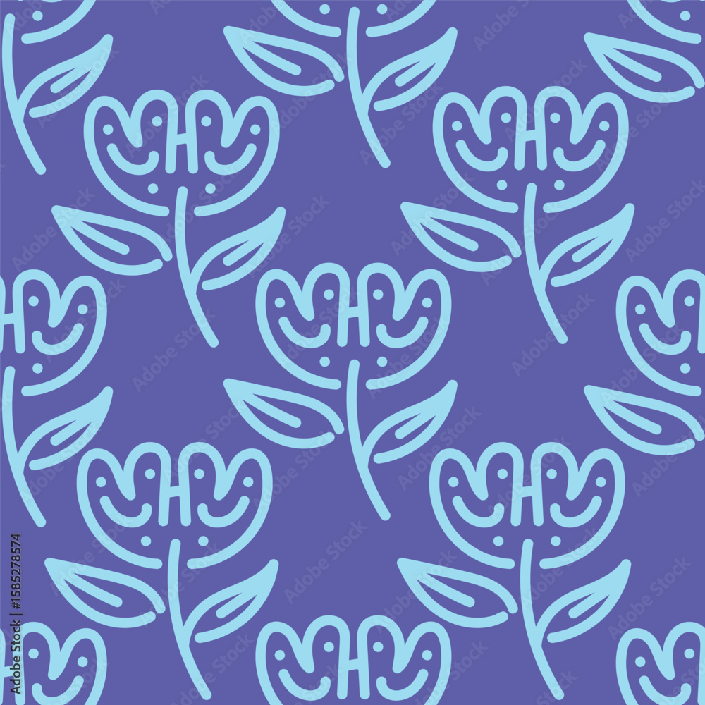 Obraz premium seamless floral pattern