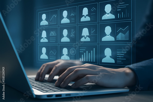 Human Resources Management Software Interface