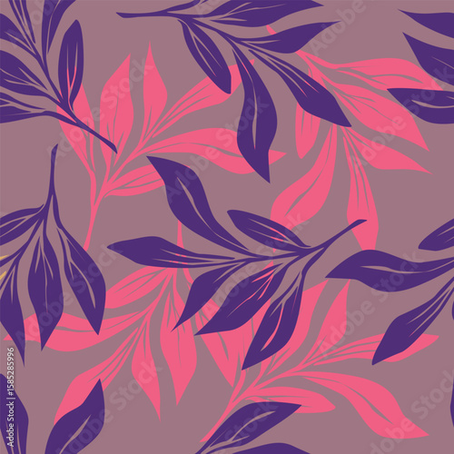 Exotic hand drawn flowers, seamless patterns with floral for fabric, textiles, clothing, wrapping paper, cover, banner, home decor, abstract backgrounds