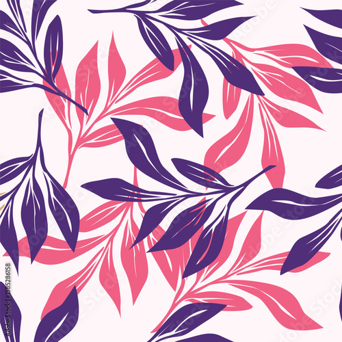 Exotic hand drawn flowers, seamless patterns with floral for fabric, textiles, clothing, wrapping paper, cover, banner, home decor, abstract backgrounds