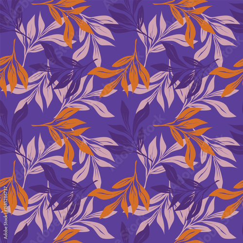 Exotic hand drawn flowers, seamless patterns with floral for fabric, textiles, clothing, wrapping paper, cover, banner, home decor, abstract backgrounds