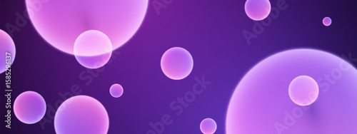 3D ball abstract Background. Soft Gradient with minimal bounce ball with shadow and light effect. Realistic 3d bubble background.