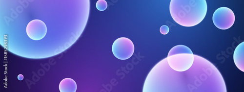 3D ball abstract Background. Soft Gradient with minimal bounce ball with shadow and light effect. Realistic 3d bubble background.