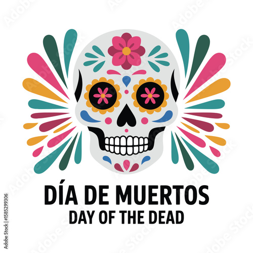 Dia de Muertos Vector Design.