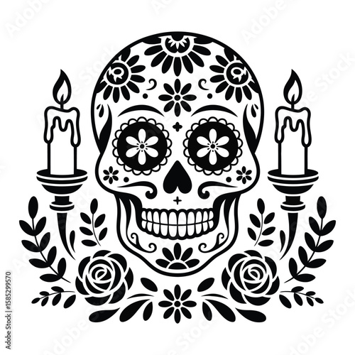 Dia de Muertos Vector Design.