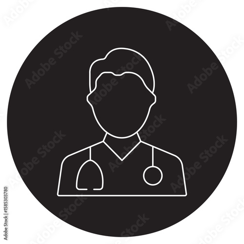 Doctor icon, Expert Medical Support When You Need It Most, Trusted Care Your Health, Your Doctor, vector