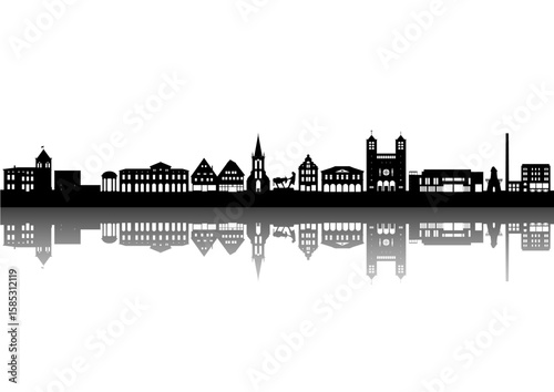 Unna Silhouette, NRW Dutschland " NO AI "