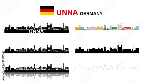 Unna Silhouette, NRW Dutschland " NO AI "