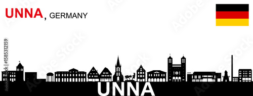 Unna Silhouette, NRW Dutschland " NO AI "