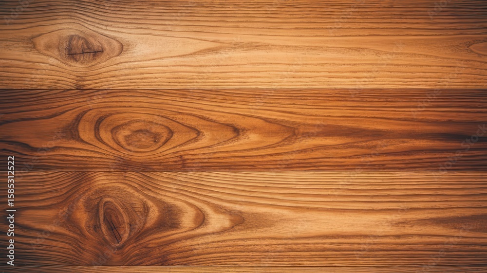 Fototapeta premium Warm Wood Grain Texture with Knots and Natural Pattern for Backgrounds