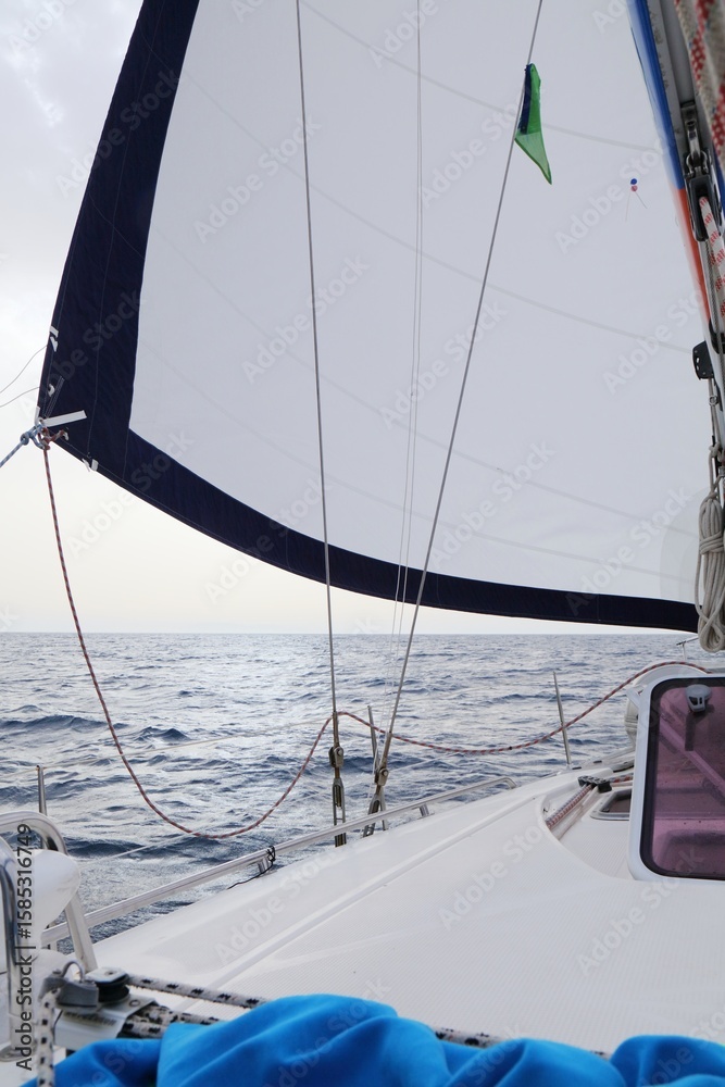 Fototapeta premium Adriatic Sea sailing in Croatia