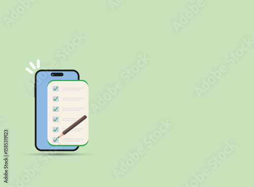  To do checklist on mobile phone 