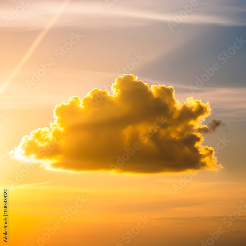 Ai generative,sunset in the clouds