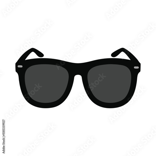black sunglass vector illustration