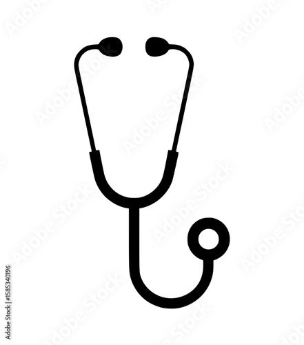 Silhouette of a stethoscope