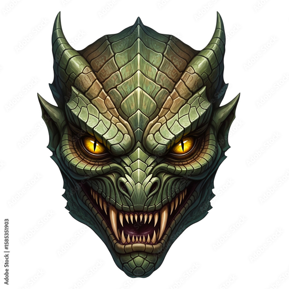 Naklejka premium skull with wings