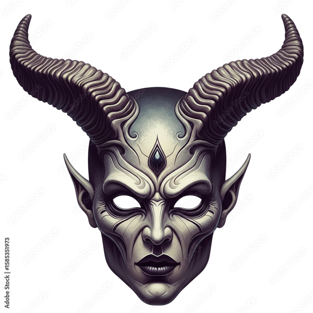 Obraz premium black and white mask