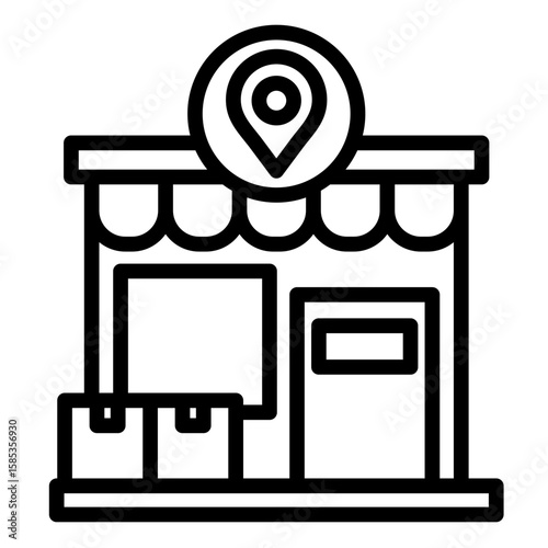 Retailer  Icon Element For Design
